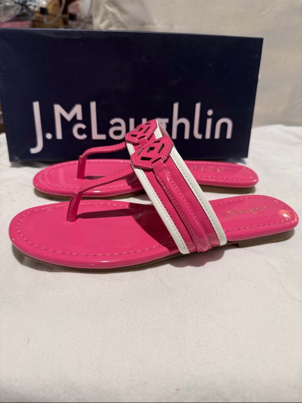 NIB J McLaughlin flat sandals. - Picture 3 of 4